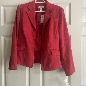 Talbots Red Women's Blazer Jacket